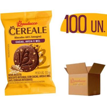 Imagem de Biscoito Bauducco Cereale Sabor Cacau, Aveia E Mel - 100 Und