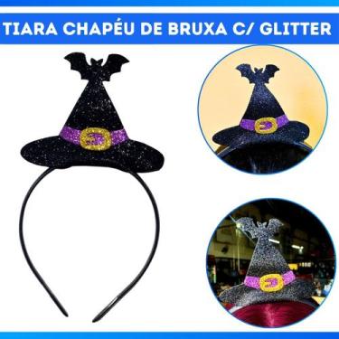 Imagem de Tiara Chapeu de Bruxa Fantasia para Halloween,Festas e Eventos - PIFFE