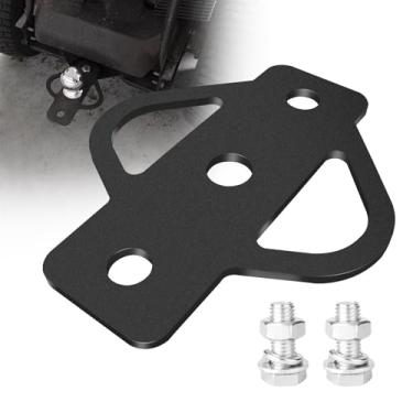 Imagem de Chelhead Adaptador de engate de reboque de 3 vias, engate resistente, com receptor de parafuso, adaptador de engate compatível com cortador de grama ATV, carrinho de golfe, carrinho de jardim, trator