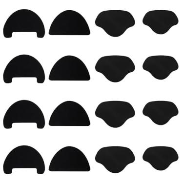 Imagem de 16un Remendos Reparadores Sapatos, Autoadesivos Biqueira e Salto para Tênis Sapatos de Couro Saltos Altos (Preto)