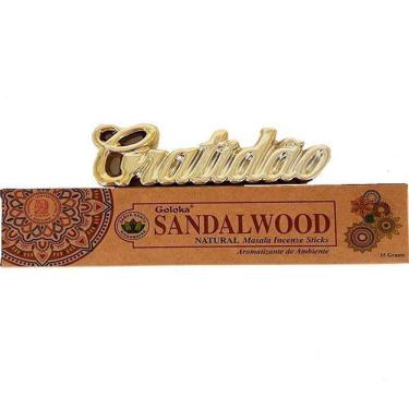 Imagem de Incenso Massala Natural De Sândalo Goloka