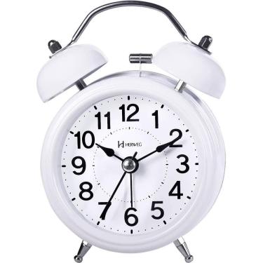 Imagem de Despertador Quartz Herweg Ref: 2707-021 Branco Campainha