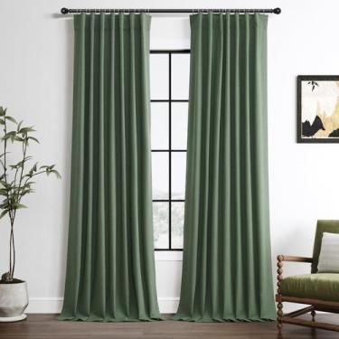 Imagem de Cortinas Hokibero 100% Blackout Verde Oliva 213x213cm Linho