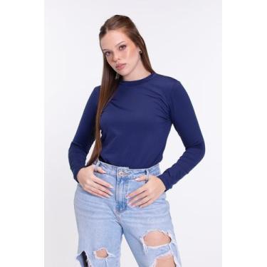 Imagem de Blusa Térmica Feminino - Vida Costeira Oficial, M, Marinho