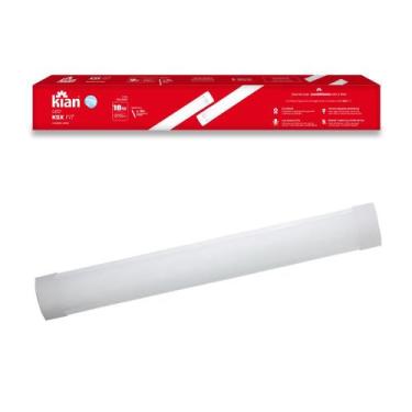 Imagem de Luminária Tubular Sobrepor Led Linear 18w Estrutura 6500k - Kian