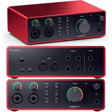 Imagem de Interface De Áudio Focusrite Scarlett 4i4 4th Gen