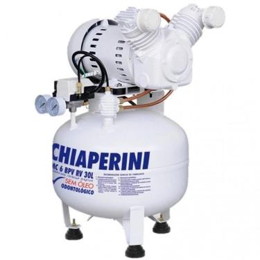 Imagem de Compressor Chiaperini Mc 6 Bpv 30 Litros 120 Libras 1 Cv Monofásico Isento De Óleo