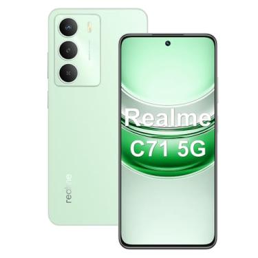 Imagem de Realme C71 5G Smartphone 8GB RAM 256GB ROM Tela de 6.67" 120Hz, 5000mAh Batteria Octa Core Dual SIM (Verde)