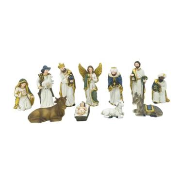 Imagem de predolo Conjunto de presépios, estatuetas de resina, presentes para casa, estátua, ornamento colecionável, mesa, arte, artesanato, decoração de natal