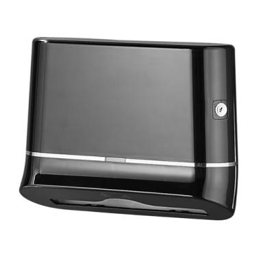 Imagem de YWJLQH Suporte de Papel Higiênico Reutilizável Fácil de Instalar com Dispensador de Lenços E Caixa de Armazenamento, para Casas Novas de Fazenda Ou Hotéis, Preto Sem Broca, Tamanho real