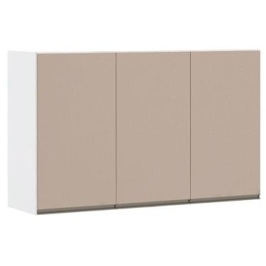 Imagem de Armário Perola 120cm 3 Portas Branco Polar C/Connect