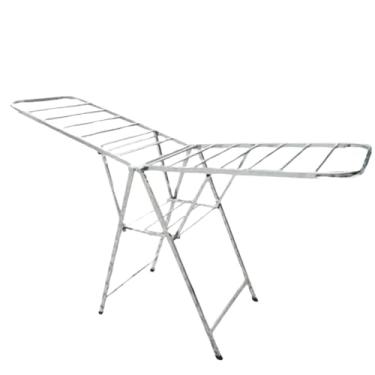 Imagem de Varal de Chão Grande 100% Aço Inox Portátil Reforçado Leve Retrátil Não Enferruja Casa Apartamento