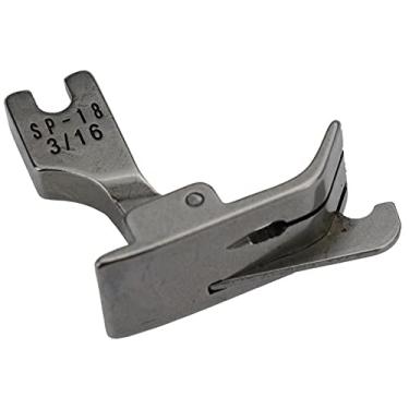Imagem de Calcador de 0,5 cm 1/8 SP-18 agulha única 5/16 metal industrial 1/32 peças e acessórios para máquina de costura de borda móvel de carro plano
