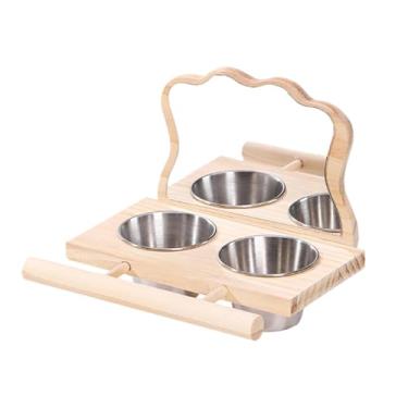 Imagem de Ｂｅｓｇａ Poleiro para pássaros com espelho, acessórios para alimentação, comedouros, espelho para pássaros com poleiro para papagaios, canários e tentilhões.