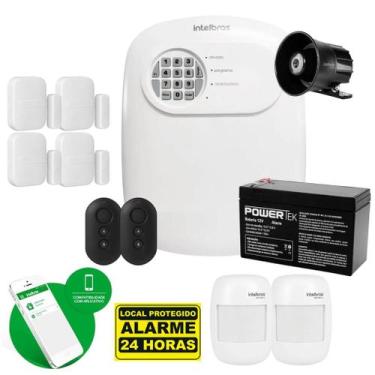 Imagem de Kit Alarme Intelbras Com Sensores Sem Fio 4 Xas + 2 Ivp 2000