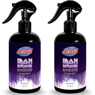 Imagem de Jobz Professional Removedor de ferro e spray de ferrugem para detalhes de carro | Pacote com 2 | Elimine sem esforço os depósitos de ferro da tinta do seu carro | Forte ferrugem do freio e removedor