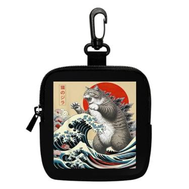 Imagem de Mini porta-moedas de vaca Highland fofa, bolsa multifuncional para chaves, moedas, fone de ouvido, batom, porta-cartões, organizador de cabos, bolsa com zíper, acessórios, presentes de vaca Highland