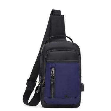 Imagem de Bolsa Transversal, ImpermeáVel, PráTica Bolsa De Ombro(RC1-Azul)