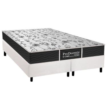 Imagem de Cama Box King: Colchão Molas Probel Prolastic Sleep + Base Crc Courano White(193X203)