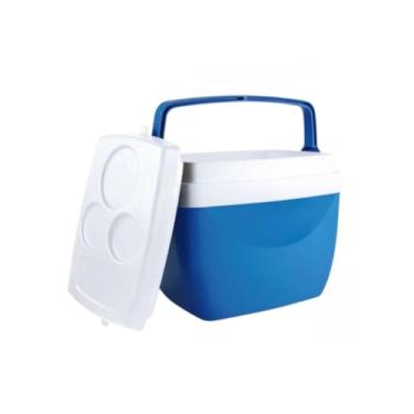 Imagem de Caixa Térmica Mor 12 Litros Cooler Para 12 Latas Com Alça(COOLER AZUL 12 LITROS)