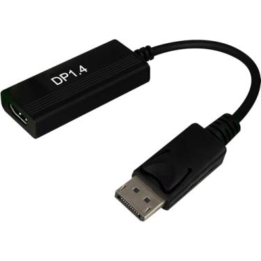 Imagem de SimplyAV Adaptador Dongle Pigtail Dongler ProAV 4K DisplayPort 1.4 com arnês - Suporta 4K com HDR até 32 Gbps - Conexão segura - DO-D001.