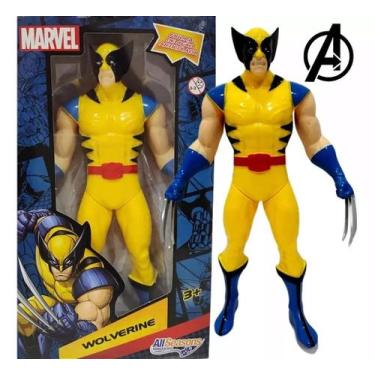 Imagem de Boneco de Ação Marvel Wolverine 22cm com Detalhes Clássicos - no-brand