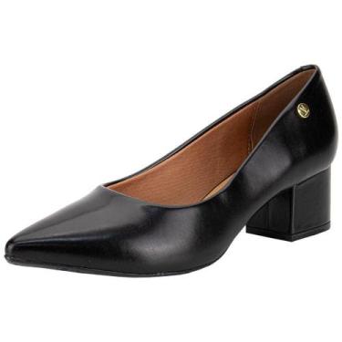 Imagem de Sapato feminino salto grosso vizzano 1220315, Preto, 37
