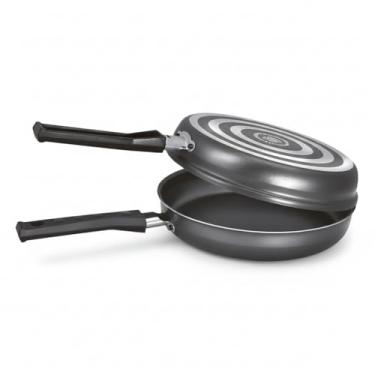 Imagem de Frigideira Dupla Antiaderente 18cm Omeleteira Hamburgueira