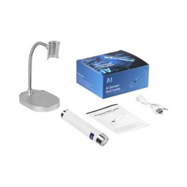 Imagem de Lâmpada De Unhas UV LED Mini Portátil Com Sensor AI Recarregável Para 