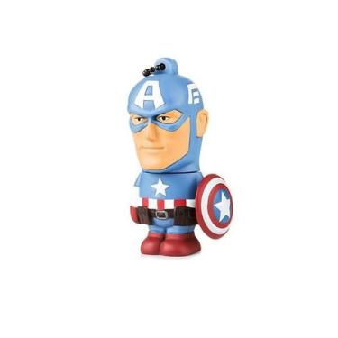 Imagem de Pen Drive 8GB Edição Colecionador Personagens Capitão América - Multi