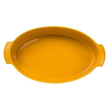 Imagem de Forma Oval Travessa  Refratária 39 cm Amarela 2,9 L Porcelana
