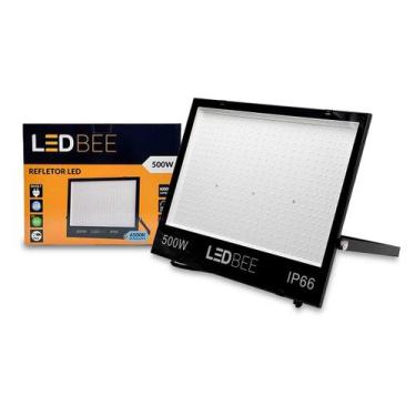 Imagem de Refletor LED 500W 40000 Lúmens IP66 Luz Branca 6500K LEDBEE