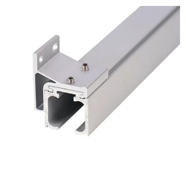 Imagem de Trilho de elevação montado na parede lateral porta deslizante porta deslizante roda de suspensão porta de madeira porta de vidro porta deslizante buffer (G)