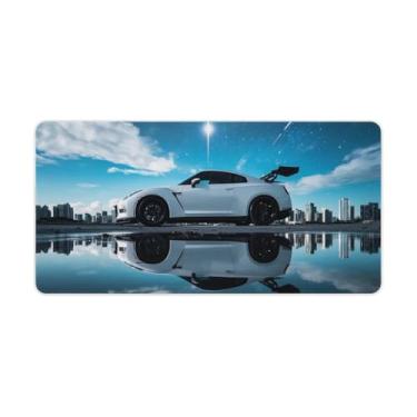 Imagem de HouLaiZhe JDM Car R35 Espelho Universo Reflexão Cool Gaming Mouse Pads JDM Car Desk Pads Grandes Mousepads para teclado de mesa tapete de computador 30 x 60 cm