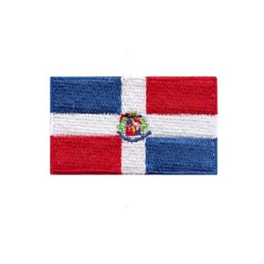 Imagem de Ruoming 1 PÇ Bandeira Multinacional 1 Patches Passar a Ferro ou Costurar Bordado Tático Militar Nacional Multinacional (República Dominicana)