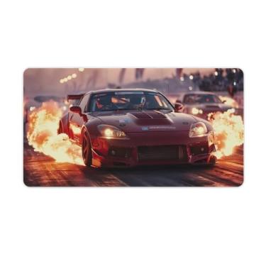 Imagem de FoRes JDM Tapete de mouse grande para jogos JDM para modificação de carro, tapete de mesa de bombeiro, base de borracha antiderrapante, acessórios de computador, suprimentos para escritório, casa, 40