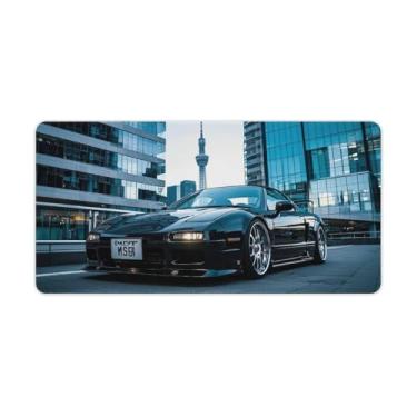 Imagem de HouLaiZhe JDM NSX Black Warrior City Gaming Mouse Pads JDM Car Desk Pads Grandes Mousepads para teclado de mesa tapete de computador 30 x 60 cm