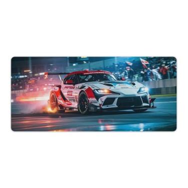 Imagem de HouLaiZhe JDM Sup Sport Speed Racing Sprint Gaming Mouse Pads JDM Car Desk Pads Grandes Mousepads para teclado de mesa de computador Mat40 x 90 cm