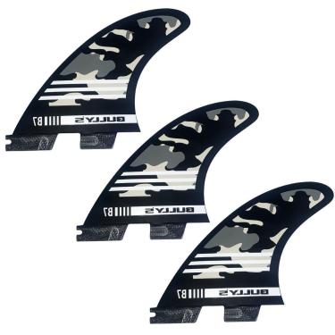 Imagem de Quilhas Triquilha Bullys B7 Large Encaixe FCS 2 Camuflada-Unissex