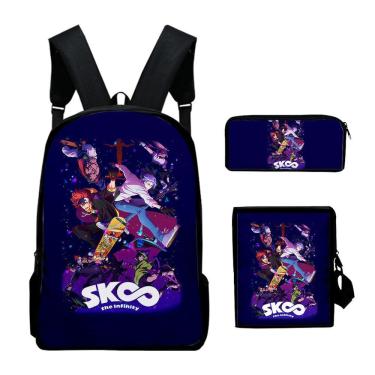 Imagem de Conjunto de mochilas Sk8 the Infinity para crianças (3 unidades) de nylon