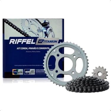 Imagem de Kit Factor 150 (16 , 18) 39Z X 14Z Com Corrente 428H X 124L , Titanium (1045) , Riffel