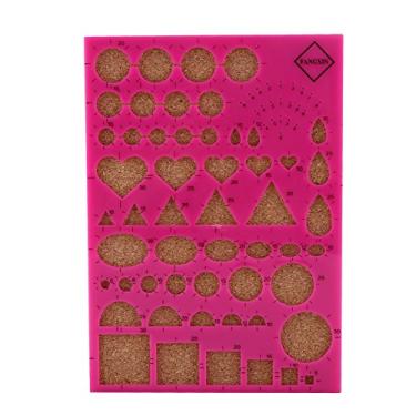 Imagem de Atyhao 40 Peças de Agulhas de Miçangas, Pinça de Modelo de Quilling e Caneta Entalhada, Kit de Ferramentas de Artesanato para Artesanato de Papel Diy, Flores, Animais, Folhas, Decoração (Rosa Vermelha)