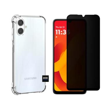 Imagem de [KIT] Capa Capinha Para Samsung Galaxy A06 Anti-Impacto Premium Transparente + Película de Cerâmica 9D ou Privacidade 3D (CAPA + PELÍCULA PRIVACIDADE VIDRO 3D)