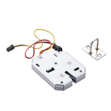 Imagem de Fechadura magnética elétrica de 12 V, fechadura eletromagnética de controle de acesso para sistema de controle de acesso
