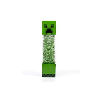 Imagem de Minecraft - Lâmpada LED Creeper Glitter de 30,5 cm com Luz de Humor Diversa e Design Autêntico