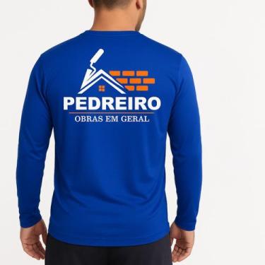Imagem de Camisa Térmica Uniforme para Pedreiro e Eletricista Masculina Profissi