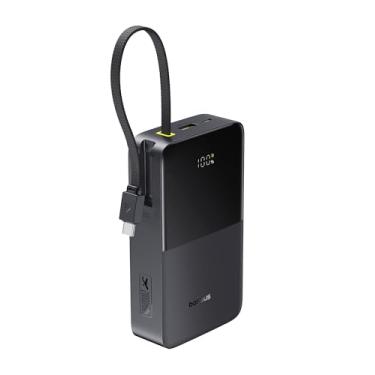 Imagem de Baseus Power Bank EnerFill FC51 Bipow2 Pro com Display Digital e Cabo Embutido 20000mAh 22.5W, Preto Cósmico