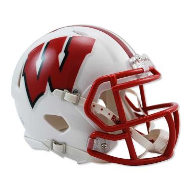 Imagem de Riddell Mini Capacete de Futebol Americano NCAA Wisconsin Badgers Speed, Unissex, Adultos