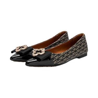 Imagem de Chch sapatos baixos femininos 2025 novos sapatos pontiagudos arco sapa