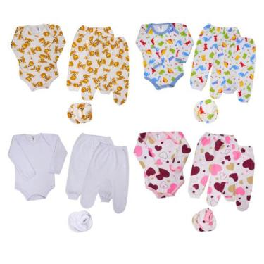 Imagem de Conjunto Roupas De Bebê Moletom Kit Com 4 Peças Inverno - Taya Baby, R